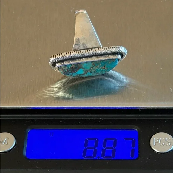 Vintage Silpada 925 Sterling Silver Auth Turquoise Ring |Size 7 | R3482 “Ripple” - Picture 11 of 16